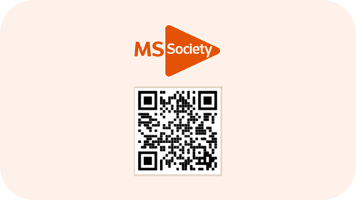 A Payit QR code for the MS Society